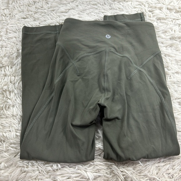 Lululemon Get Centred High Rise Crop 21" Grey Sage - Picture 3 of 5